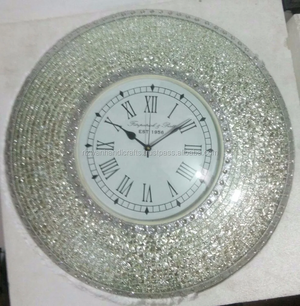 Uniquely Handmade Glass Mosaic Wall Clock Buy Decorative Wall Clock