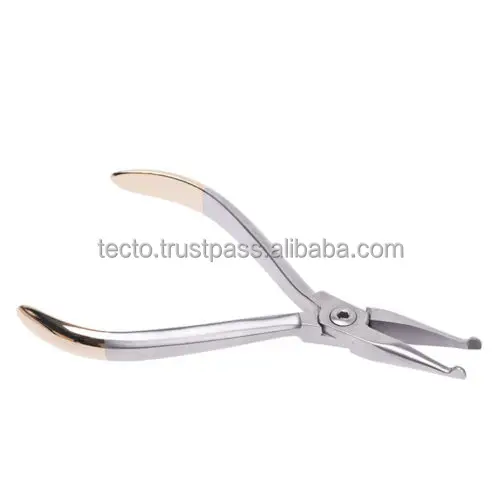 Crown Dental Pliers Straight Curved Stainless Steel Half Gold