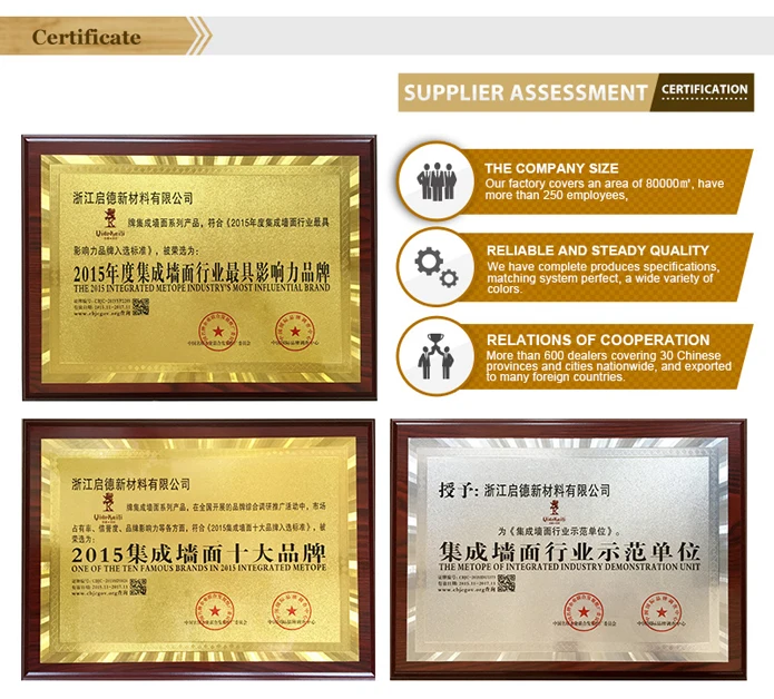 Building Material Interior Waterproof Fireproof 600mm V-seam WPC Wall Panel Ceiling