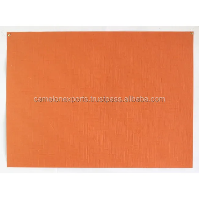 
Beautiful orange color textured handmade cotton paper acid free gift wrap sheet 