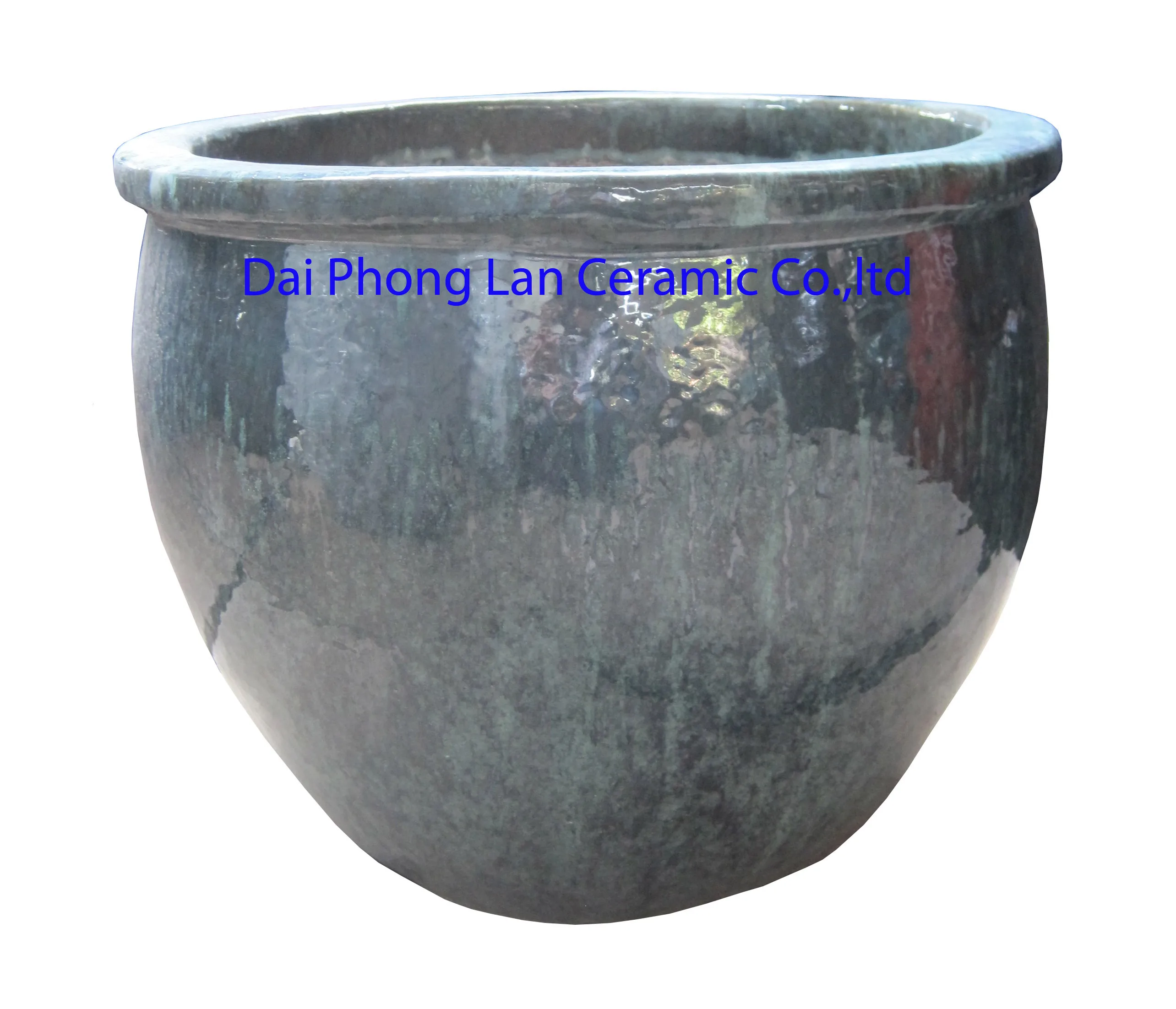 Vietnamese Handmade Outdoor Glazed Ceramic Clay Flower Pot Eco — free download