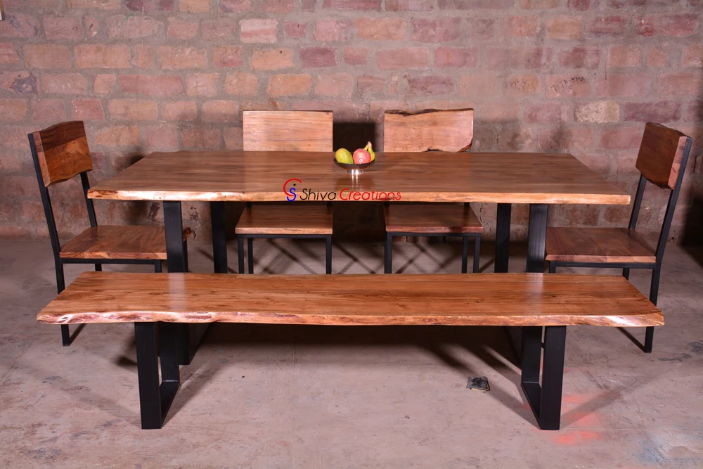 Производитель, поставщик, обеденный стол из деревянной плиты с прямыми краями