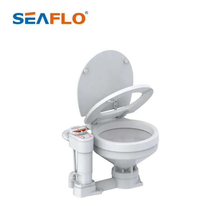 SEAFLO Simple to Operated 12V and 24V Marine Toilet With Electric Flush Pump