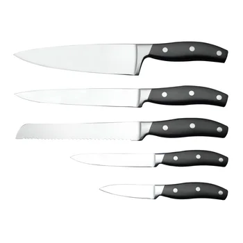 Eco-friendly 5PCS Knife Set Stainless Steel Kitchen Knife Set with holder