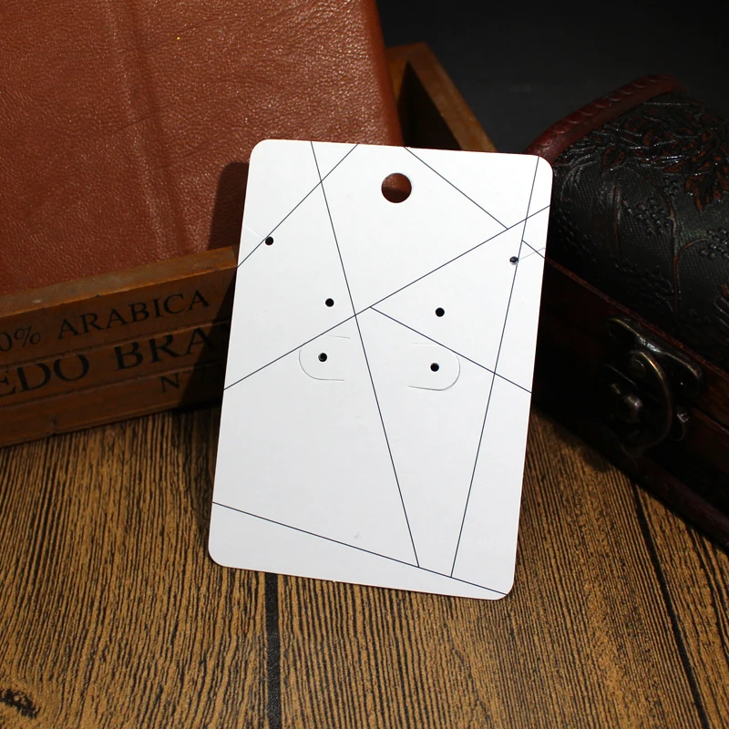 硬纸板定制印字卡项链耳环珠宝展示架