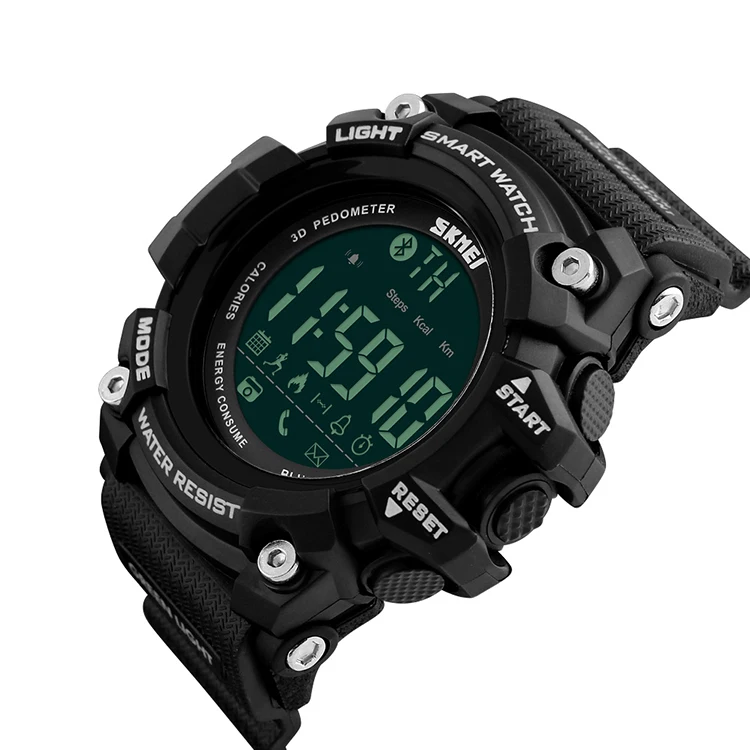 SKMEI 1227 Analog Digital Watch for Men Pedometer Waterproof Luxury Sport  Digital Smart Watch