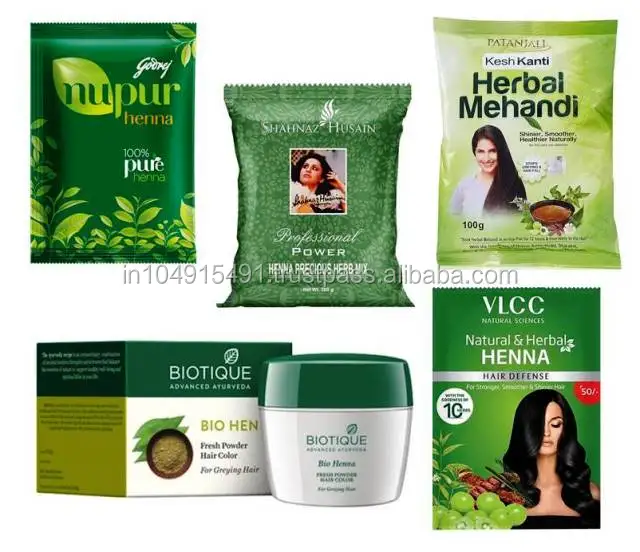 Mehandi Henna Godrej Vlcc Shahnaz Husain Biotique Patanjali Natural Hair  Colour Herbal Mehendi - Buy Hair Colour,Hair Dye,Natural Herbal Product on  