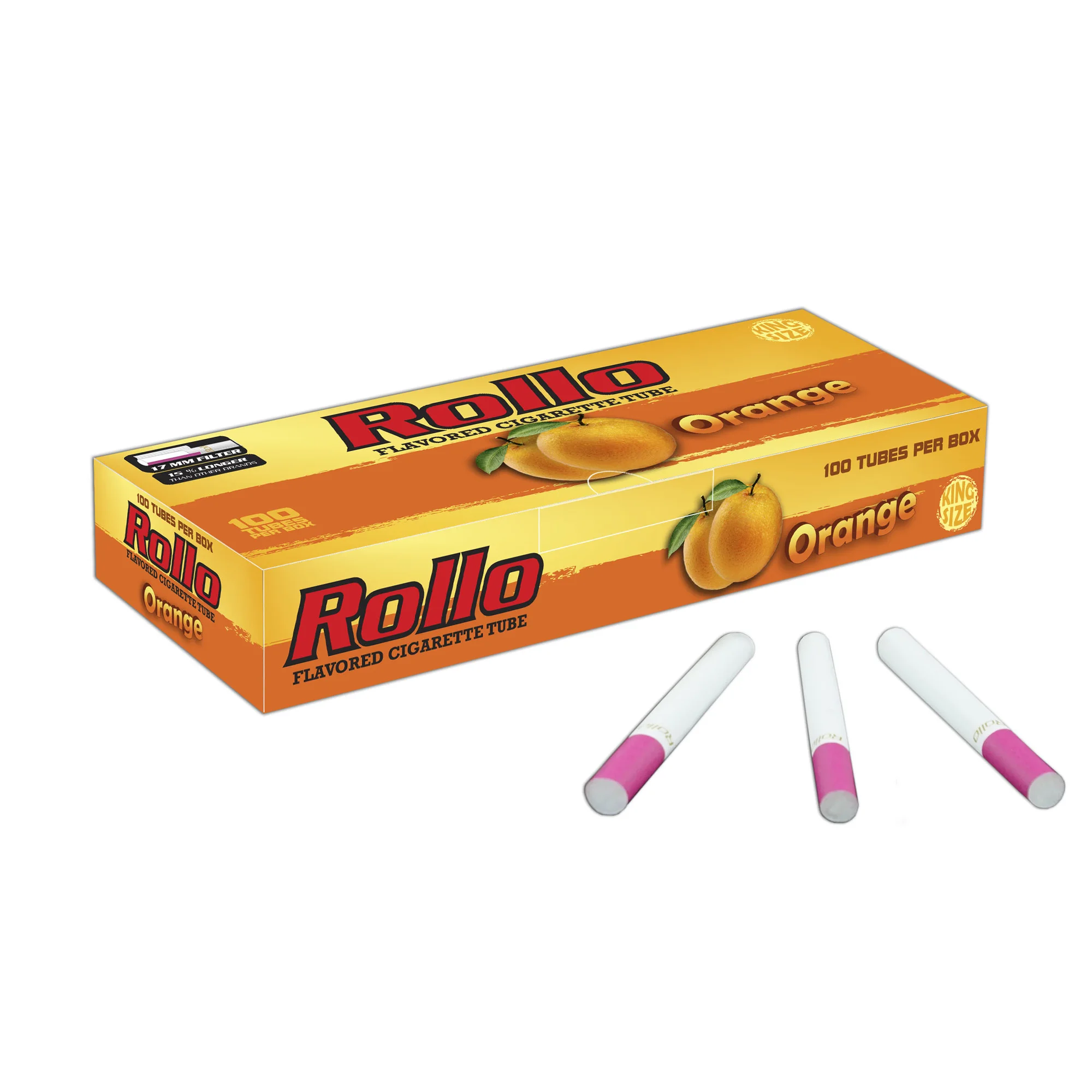 Premium And High Quality Cigarette Rollo Orange Flavored King Size