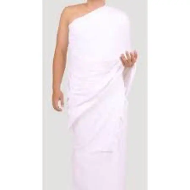 1 Pair Ahram  Jacquard-New 100% Cotton Ahram Towel Men's Hajj Umrah Labbaik 