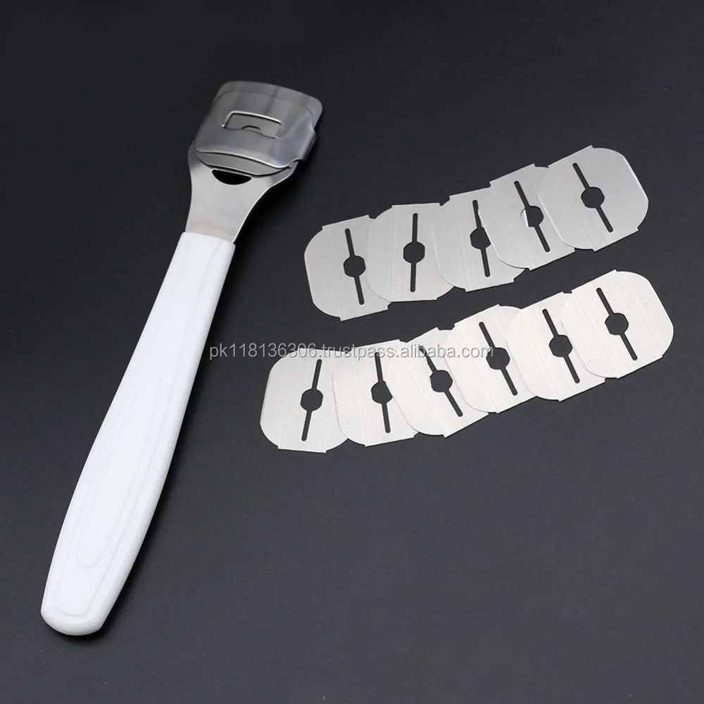 Pedicure Callous Callus Shaver Foot Hard Tough Skin Corn Remover Tool 10  Blades