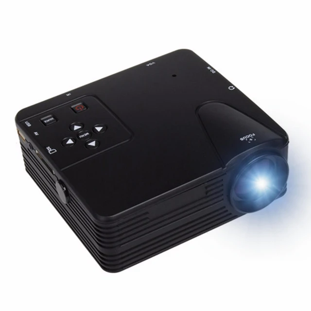 PROYECTOR H80 Portable Mini 640x480 Pixels Full HD 0 Más brillante y claro LED Proyector Video Home Cinema Theatre 