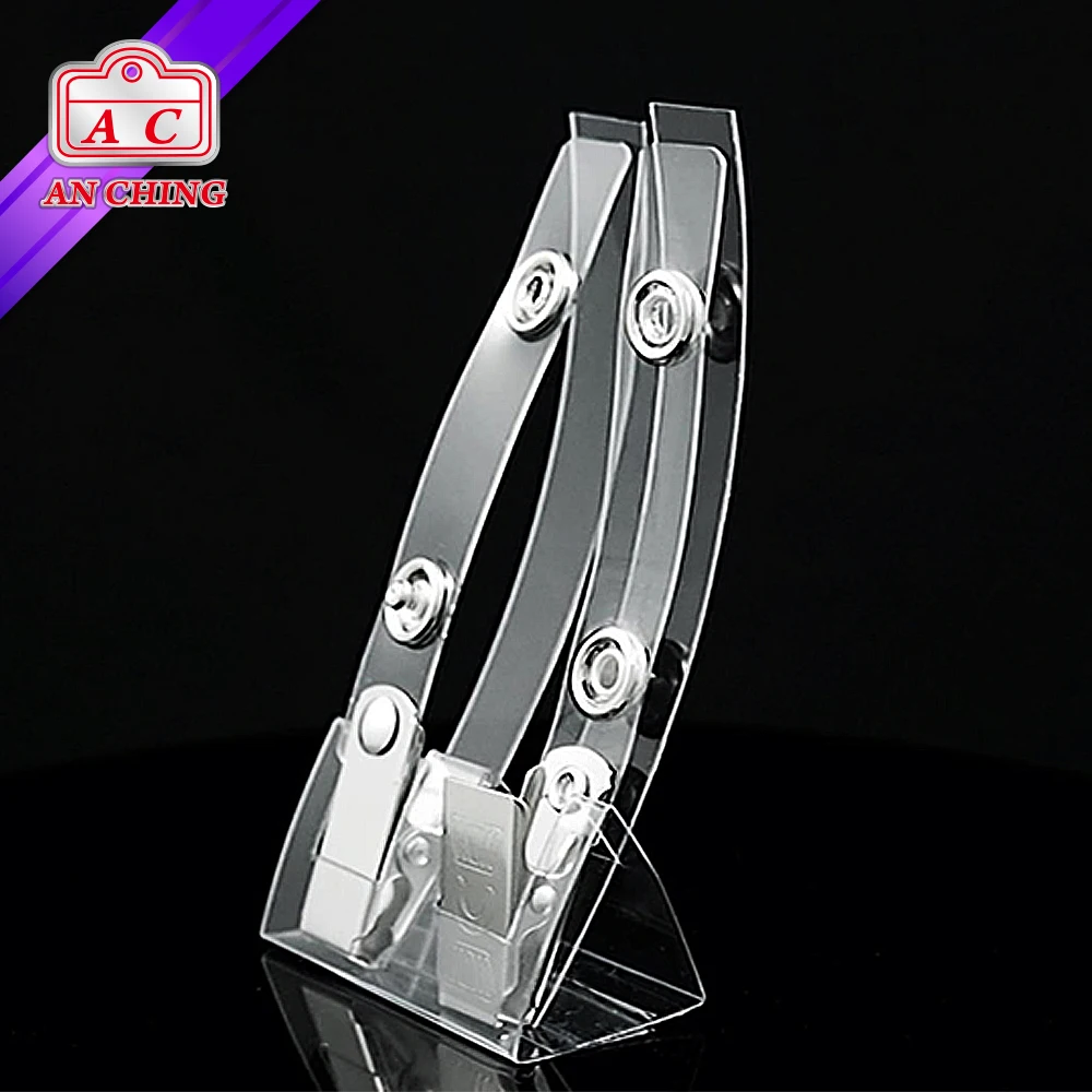 Классический металлический держатель для удостоверения личности с пружинным зажимом