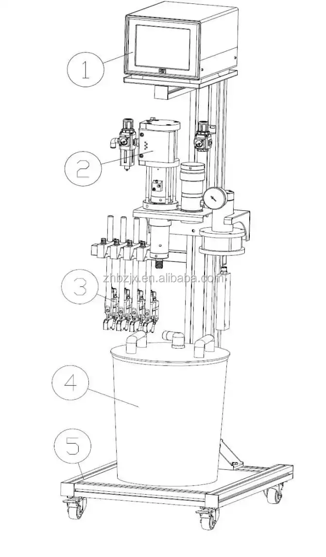 Automatic Eight Guns Cold Glue Applicators for Paperboard Gluer Machine with Best Price