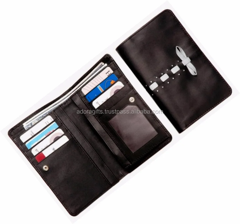 Women's Leather RFID Blocking Long Bifold Wallet with Hasps Closure-ADORA Brand