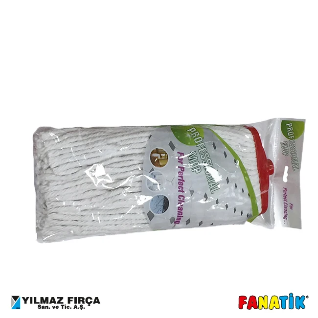 Good Quality Cotton Wet Floor Mop Industrial Mops With Metal Stick 300