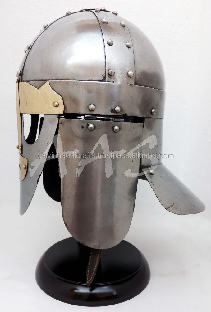 Medieval Knight Armor Helmet Brass Collectible Reproduction Halloween ...