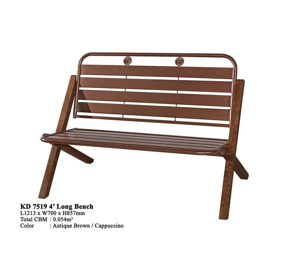 Modern Factory Direct Outdoor Garden Metal Domica Kd 7519 Cheap 4 Long Bench Chair Malaysia Buy Garden Bench