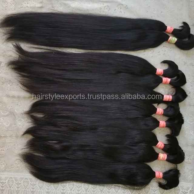Raw Straight Ponytails - Buy Milky Way Human Hair,Braid Ponytail,Indian Human  Hair Product on 