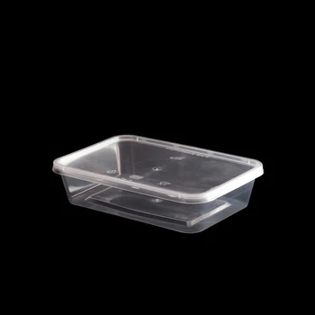 500ml Rectangular Disposable Plastic Food Container - Buy Disposable ...