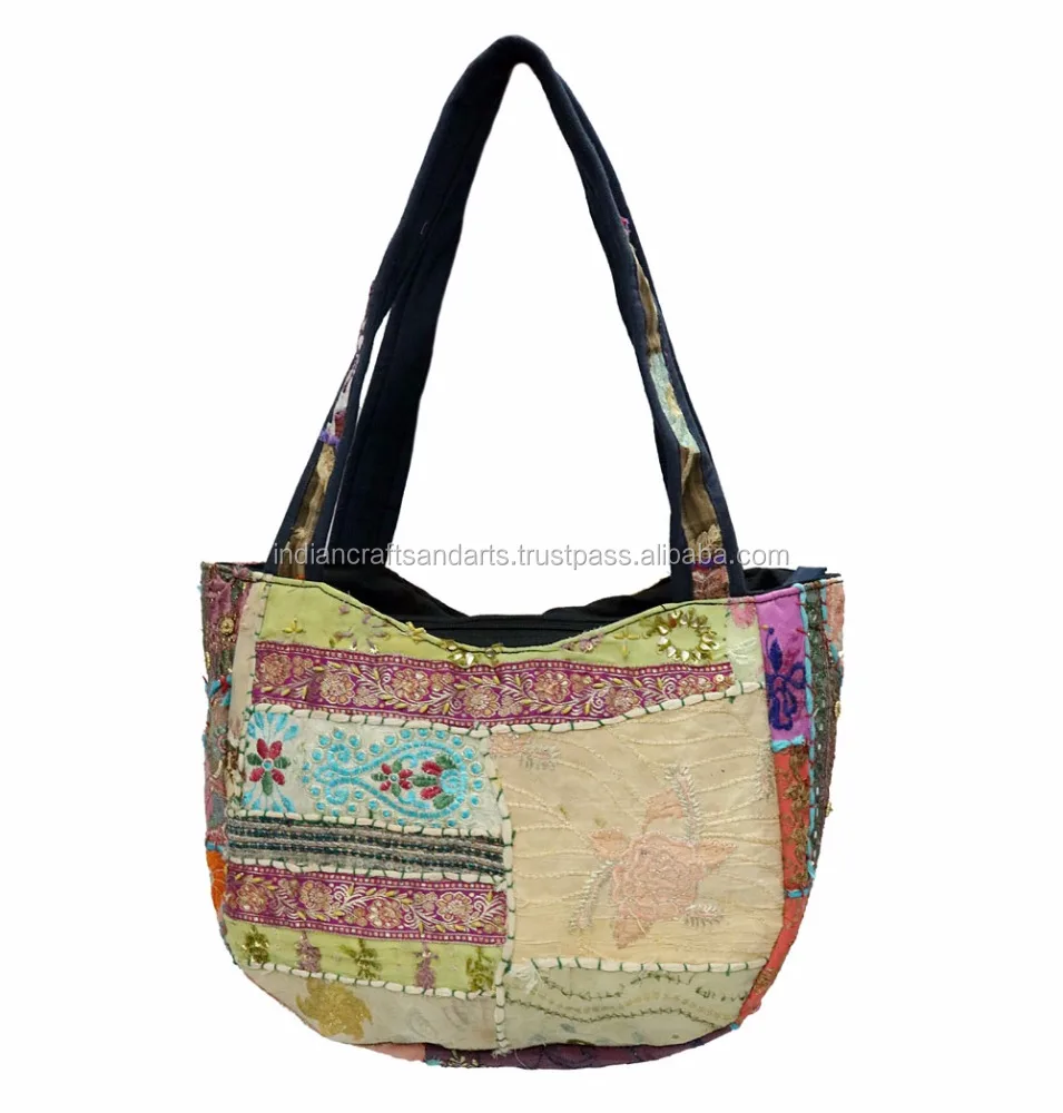 patchwork shoulder bag