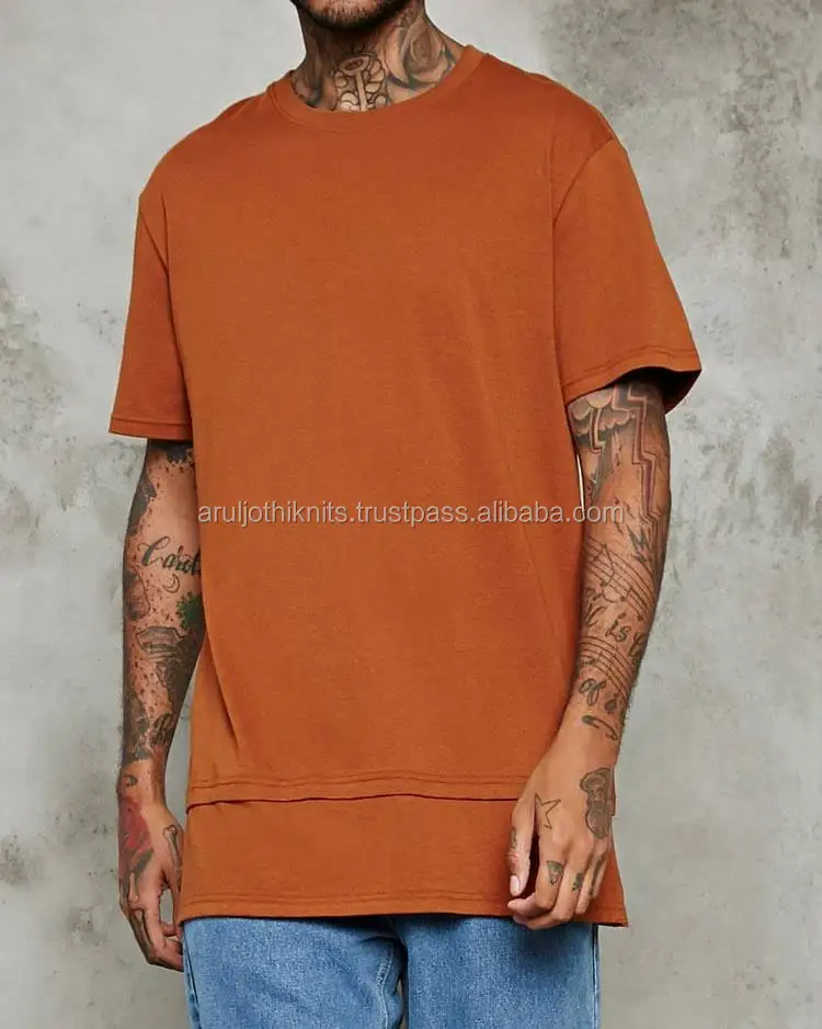 mens longline tee shirts