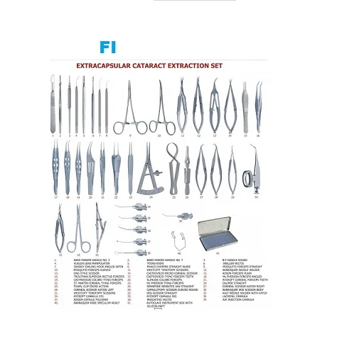 Extracapsular Cataract Buy Basic Eye Instruments Set Extracapsular Cataract Extraction Set Eye Surgery Instruments Product On Alibaba Com