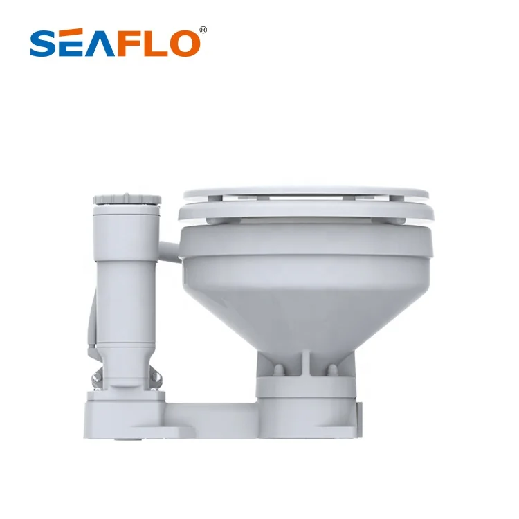 SEAFLO Simple to Operated 12V and 24V Marine Toilet With Electric Flush Pump