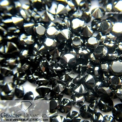 Genuine Natural Jet Black Loose Diamond for Making Fine Jewelry,black  Diamonds Natural Loose,black Diamond Stone Price