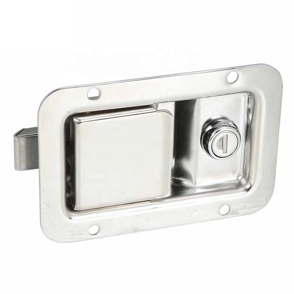 Fermo Per Porta Rimorchio In Acciaio Inox Con Chiave – 12x9,3x4 Cm, Antiruggine, Per Cassetta Attrezzi
