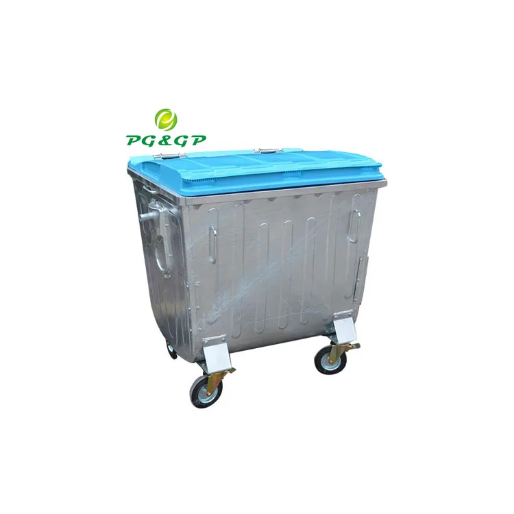 Metal Garbage Bin, Capacity: 1100 L