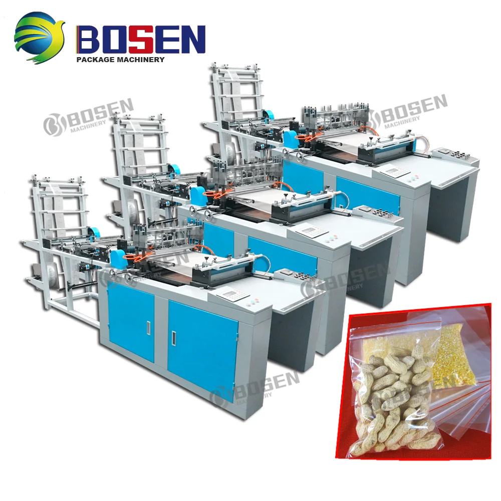 Full Automatic Plastic Film Ldpe Pp Sealing Bag Manufacturing Machine