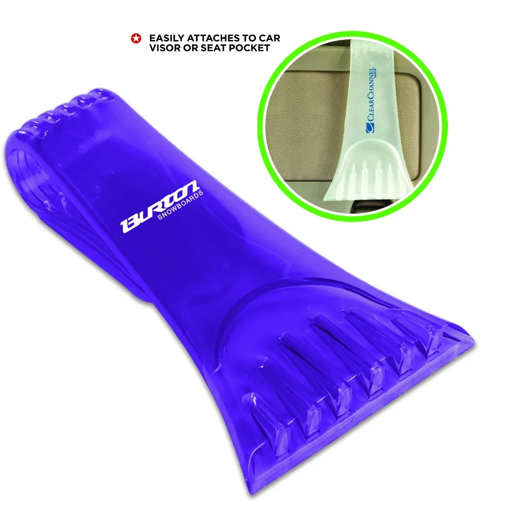 Скребок для льда с козырьком изготовленный в США-Индивидуальный полипакетированный и поставляется вашим логотипом