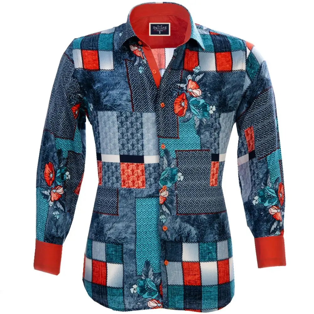 Blue Jean Style Fashion Men Shirt