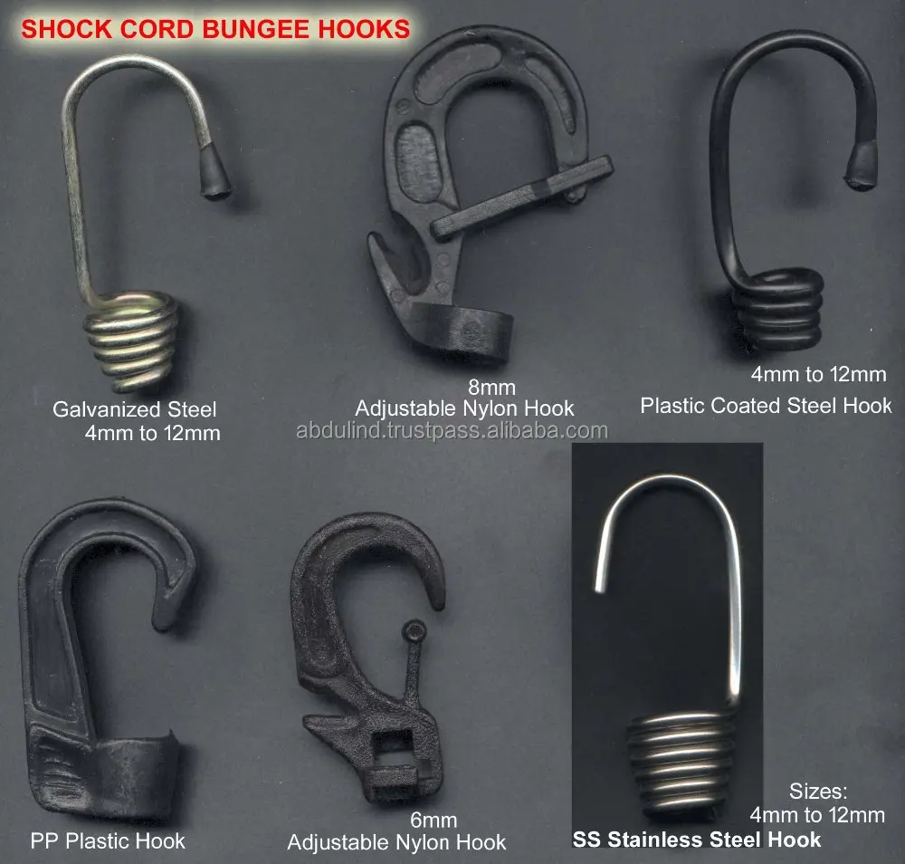 HOOKS FOR BUNGEE Elastic Tie Down