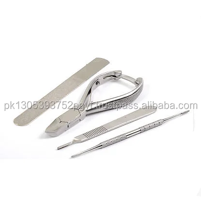 Podiatry Chiropody Instruments 4 Piece Set Premium Stainless Steel ...