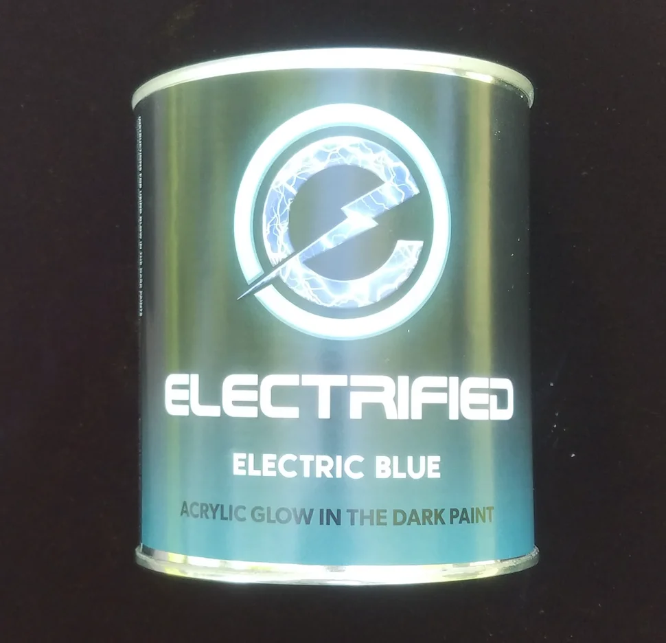 Blue Glow In The Dark Paint - 32oz Electric Blue - Best Acrylic Glow In