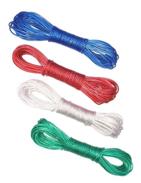 Colorful and Durable PVC Clothes Line Rope Washing Drying Line Outdoor Rope Clothesline 10 Mt