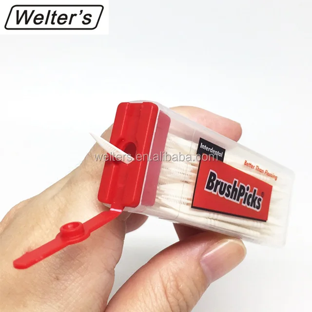 Сувенирная зубная щетка для чистки межзубной нити