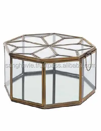 small glass trinket box