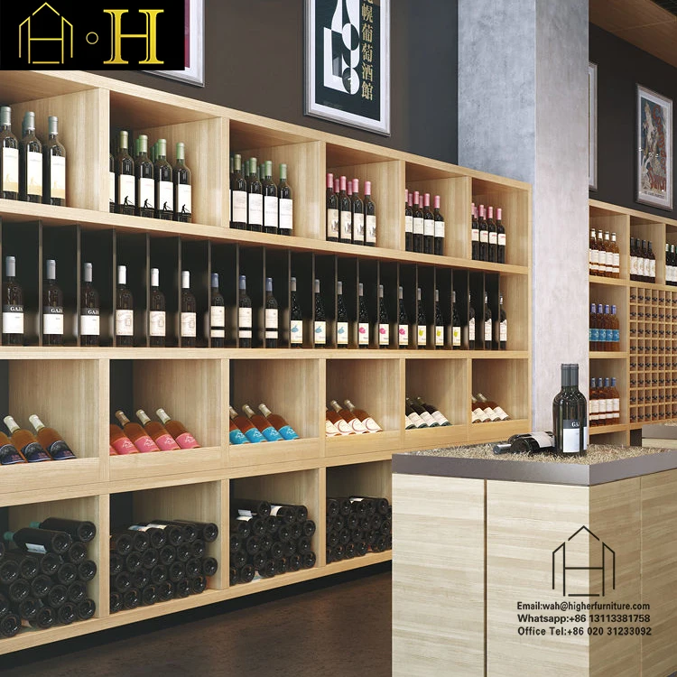 Wine Wall Display Stand Shelf with Led Light Metal Wine Rack Alcohol ...