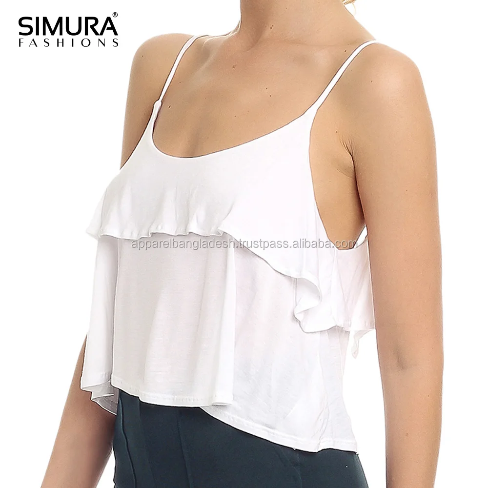 ruffle vest top