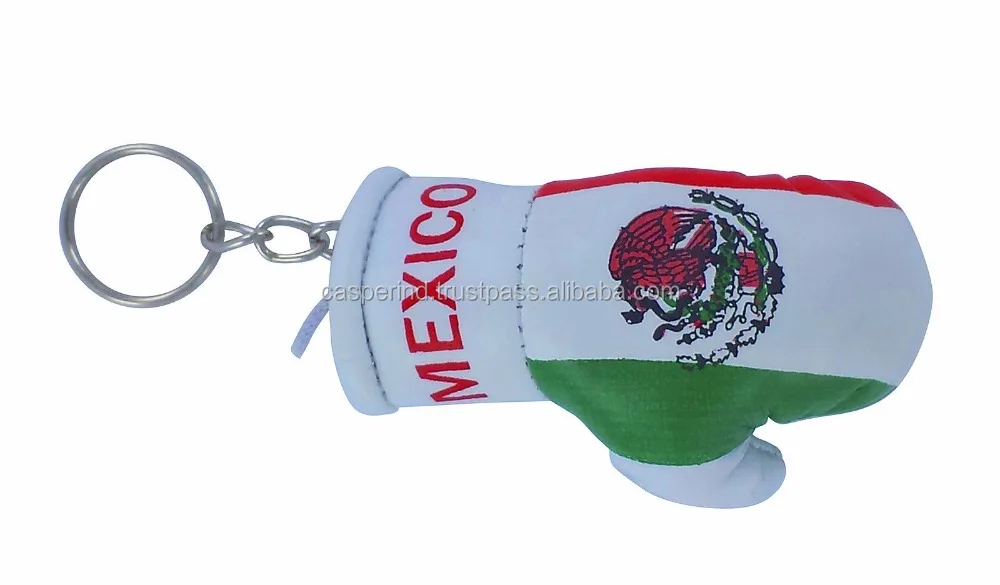 Keychain Mini boxing gloves key chain ring flag key ring cute BANGLADESH 