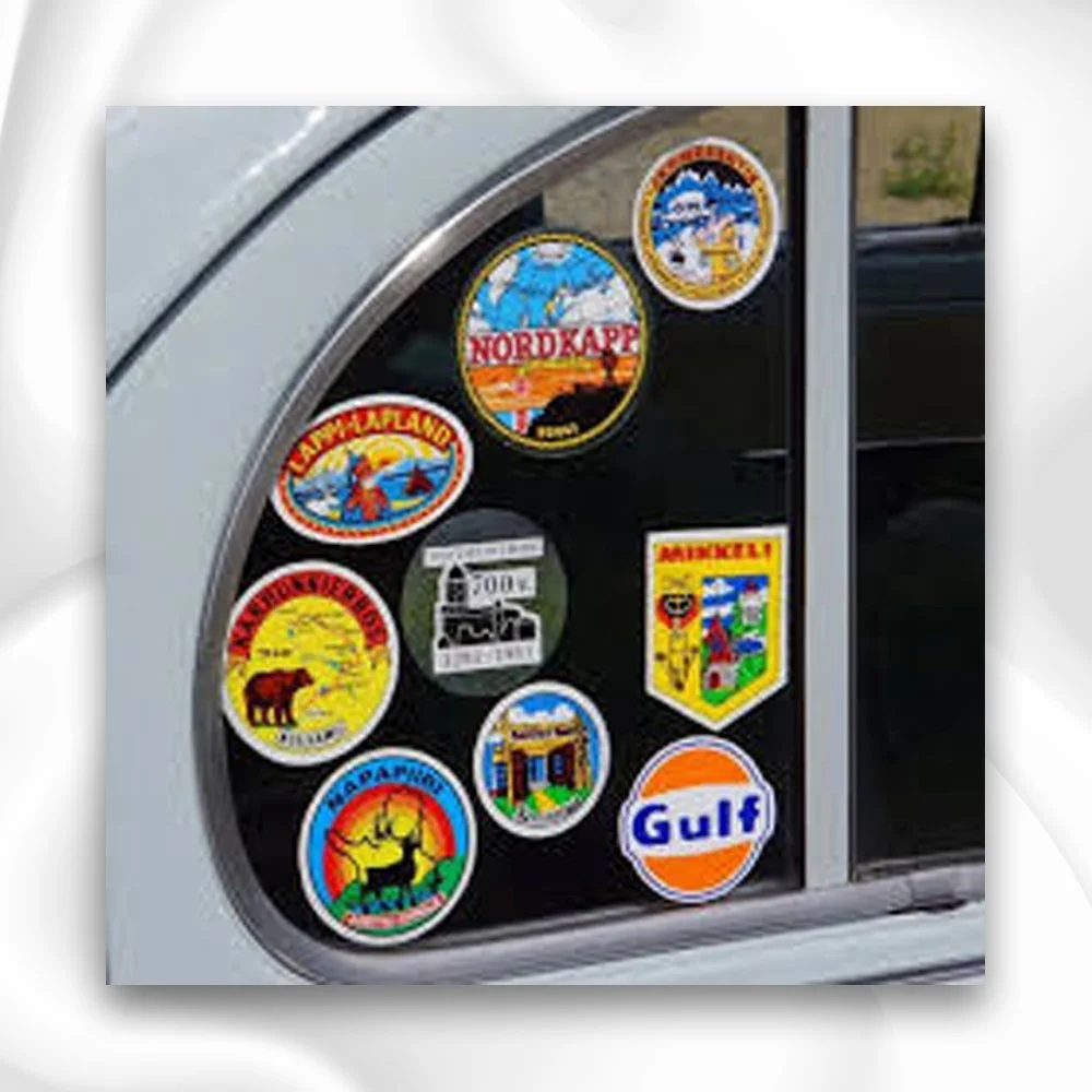 Custom Decorative Fishing Logo Car Decal Die Cut Vinyl Stickers for Windshield Use Hot Product
