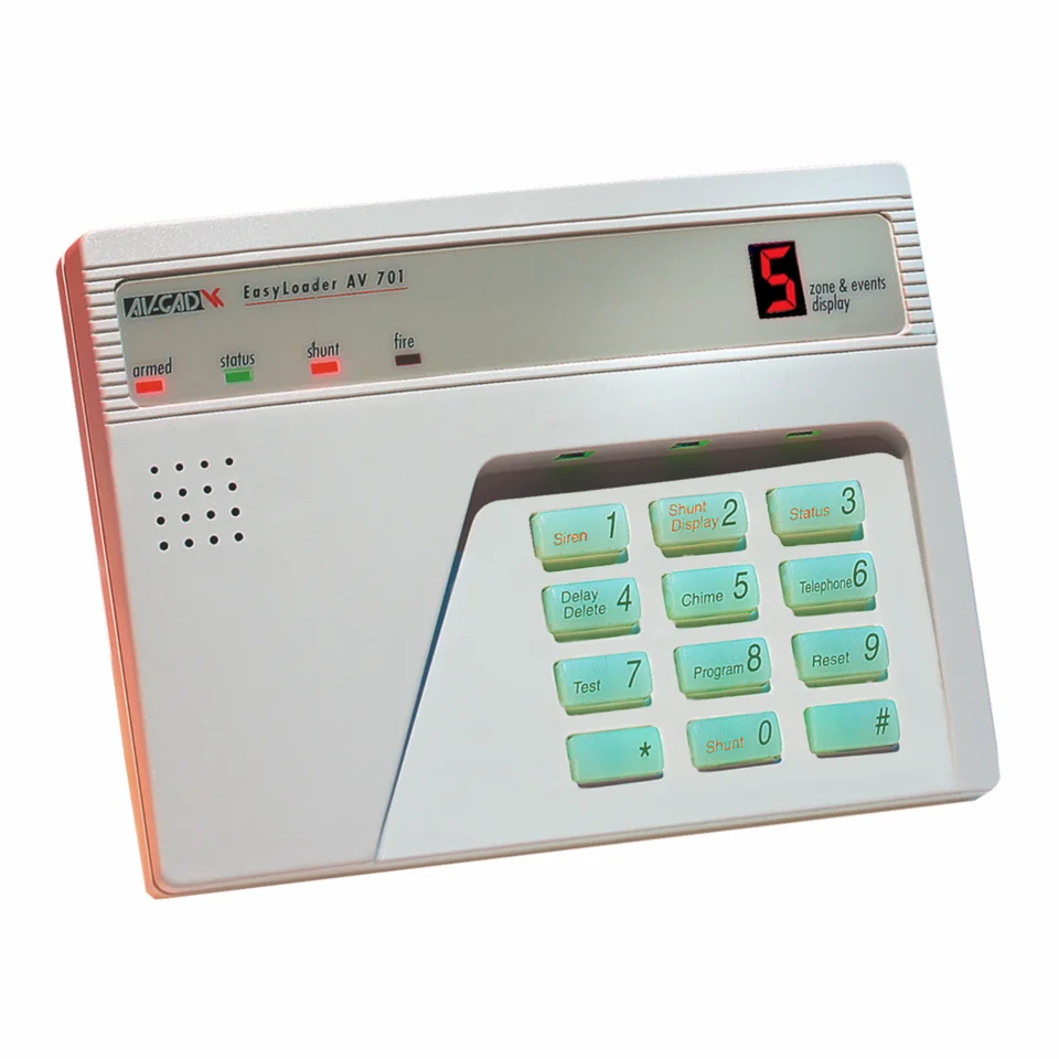 Av701ti,7 Segments Illuminated Alarm Keypad Avgad Security Alarm