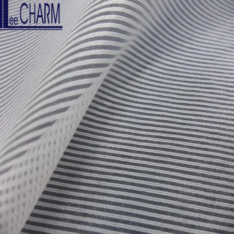 
 LCSH087 модная ткань в полоску из органзы 100% полиэстер  