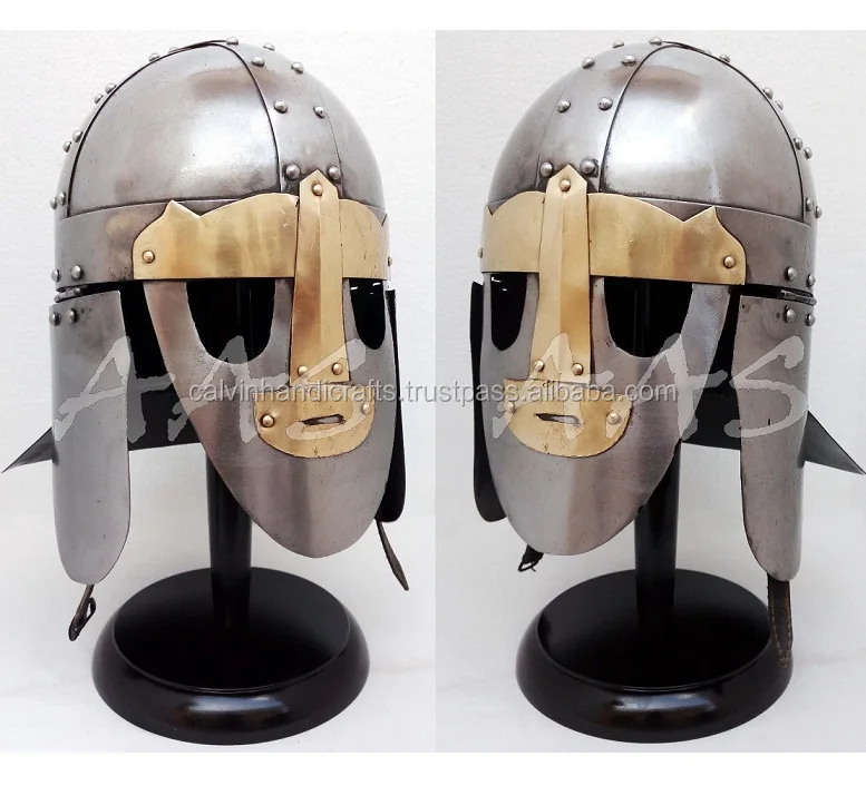 Medieval Knight Armor Helmet Brass Collectible Reproduction Halloween ...