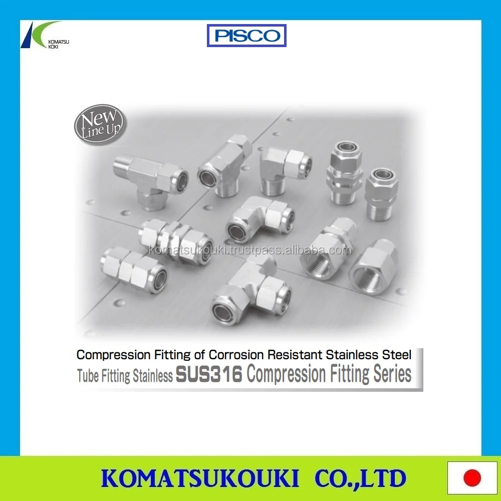 Tube Fitting Stainless SUS316 Compression Fitting Series