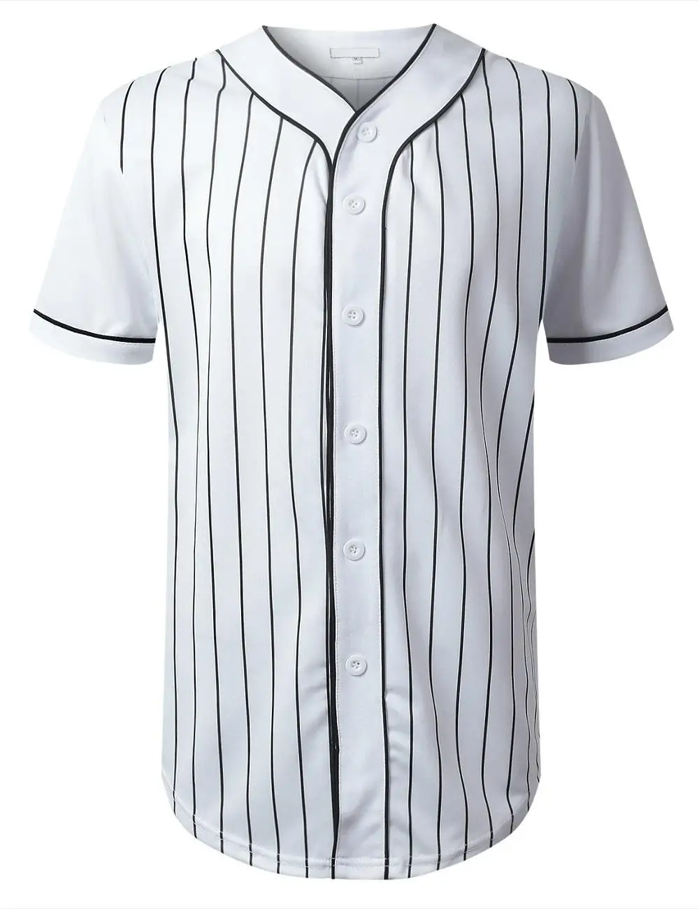 Source Plain blank stripe button down baseball jersey wholesale, baseball  shirts on m.