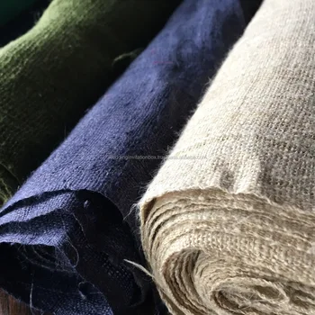 1.55 Meters Natural Hemp, sale Long Beige Hemp Fabric ,Hemp fabric textiles, Handwoven Hmong hemp fabric form Thailand(HM1)