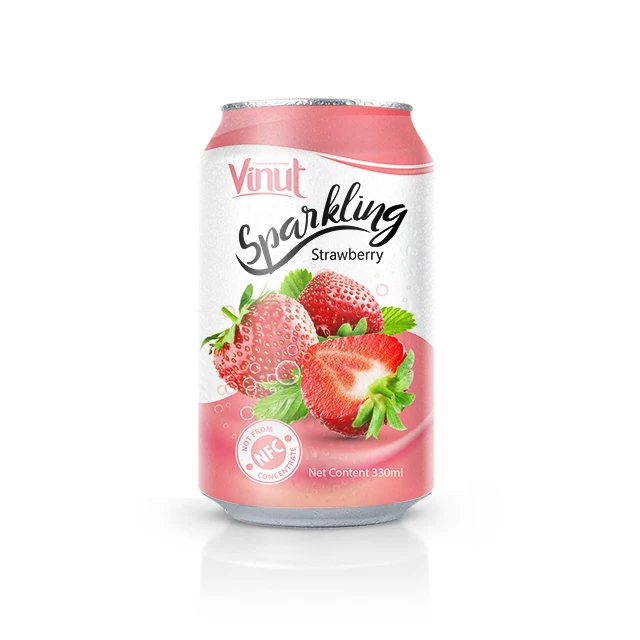 330ml Sparkling Strawberry Juice Drink
